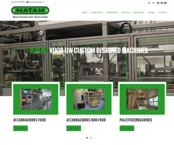Matam bv launches a new website 