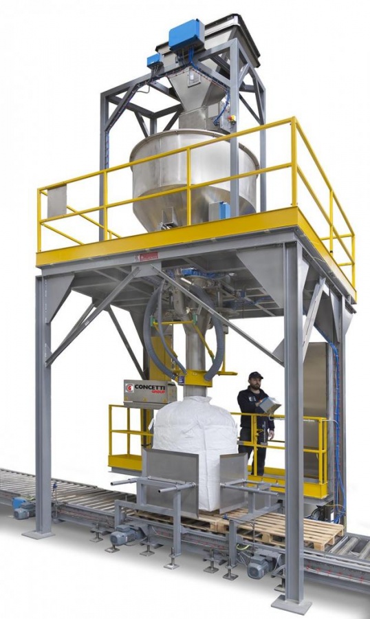 Concetti realizes big bag filling station for urea With heat sealer device to improve product protection