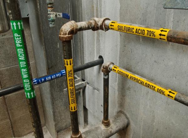 Durably identify pipes in any facility anywhere 