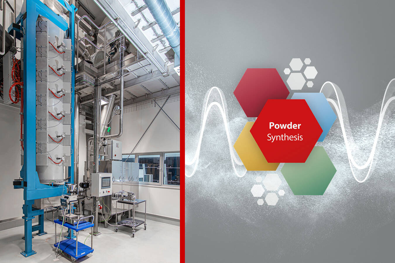 The new ProAPP® 80 HT powder synthesis plant at the Glatt site in Weimar, Germany