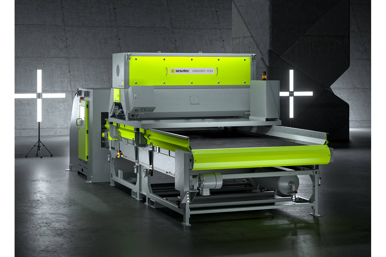 At IFAT 2022, Hall B5, Stand 415/514, Sesotec presents the new VARISORT+ FLEX sorting module for the first time (Photo: Sesotec GmbH)