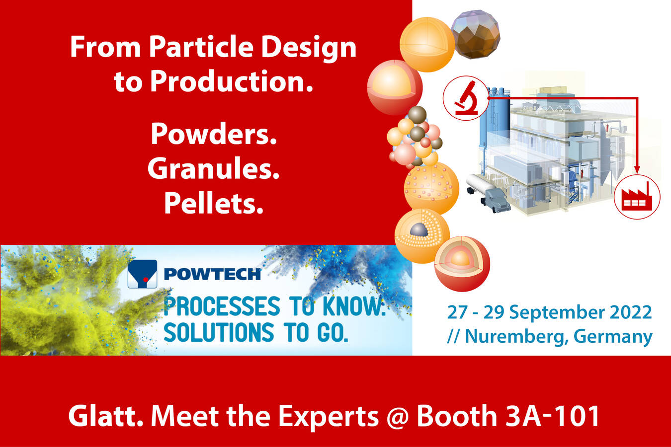 Glatt particle design + plant engineering at POWTECH 2022