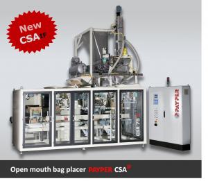PAYPER: new range CSA IF for automatic open mouth bag placer  The new version CSA IF includes a lot of interesting news and advantages